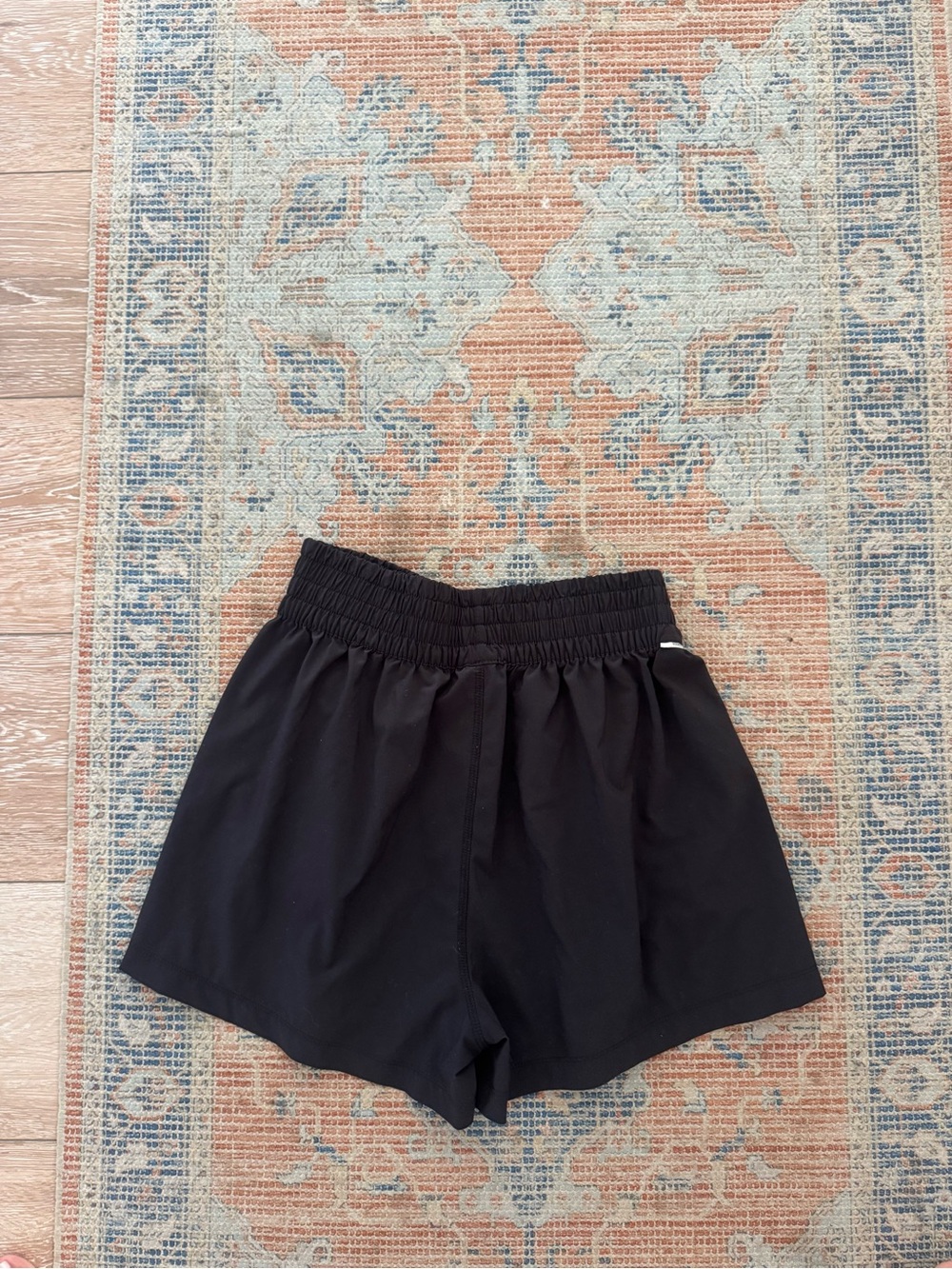 Vuori Black Athletic Elastic-Waist Shorts